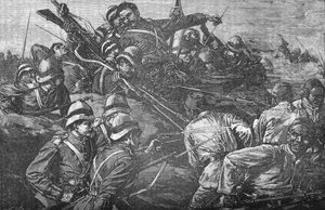 テルエルケビール、c1882で塹壕を襲うハイランド旅団 作： Unbekannt