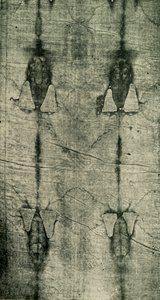 聖シュラウド-身体の刻印：正面図、1902。 作： Unbekannt