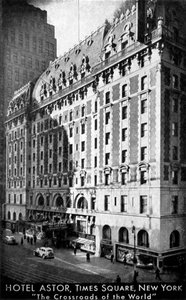 ザホテルアスター、タイムズスクエア、ニューヨーク、c1930s 作： Unbekannt