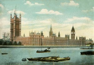 国会議事堂、ロンドン、1906年。 作： Unbekannt