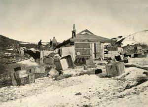 夏の小屋、左側の石炭袋、c1908、1909。