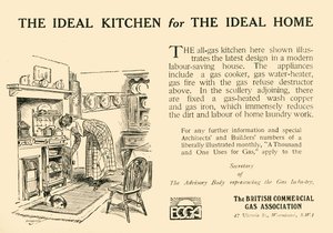 理想的な家のための理想的なキッチン-イギリス商業ガス協会、1920。 作： Unbekannt