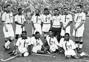 インドのホッケーチーム、金メダル受賞者、ベルリンオリンピック、1936年 作： Unbekannt