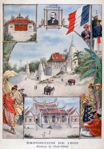 1900年の万国博覧会、パリ、1900年のインドシナパビリオン 作： Unbekannt