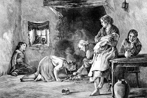アイルランドの飢饉、1845-1849、1900 作： Unbekannt