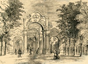 イタリアンウォーク、ヴォクソール庭園、c1878。 作： Unbekannt