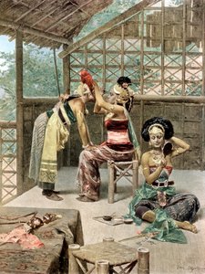ジャワのダンサー、万国博覧会、パリ、1889 作： Unbekannt