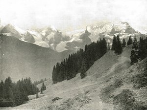 ユングフラウとその近郊のスイス、1895年。 作： Unbekannt