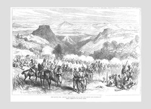 カファイア戦争-1878年、アイアンマウントとウォータークルーフからカファイアを追い払う。 作： Unbekannt