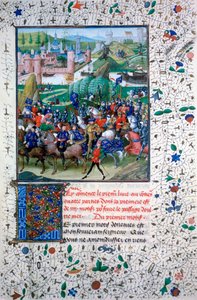 フランス国王、十字軍に向けて出発、c1336、1455 作： Unbekannt