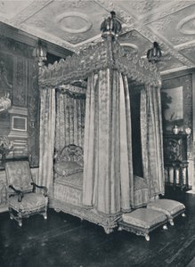 ノールのキングスベッドルーム。ジェームズ1世のために作られたベッドステッド、1928 作： Unbekannt