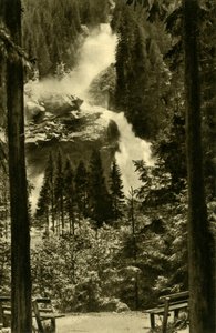 クリムル滝、ハイタウエルン国立公園、オーストリア、c1935。 作： Unbekannt