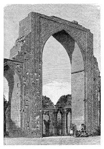 クタルモスク、インド、デリー地区、1895 作： Unbekannt