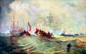 オレンジ色のウィリアムの着陸、トーベイ、1688年、c1920 作： Unbekannt