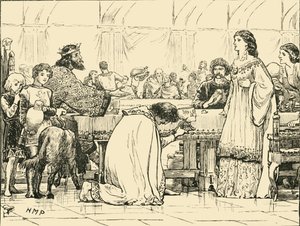 アルボイン最後の宴会、c570AD、1890。 作： Unbekannt
