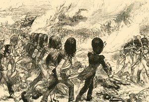 ウォータールーの最後の突撃、1815年、1890年。 作： Unbekannt