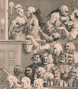 笑う聴衆、1733年、1830年代。 作： Unbekannt
