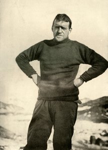 冬の服装の探検隊のリーダー、c1908、1909 作： Unbekannt
