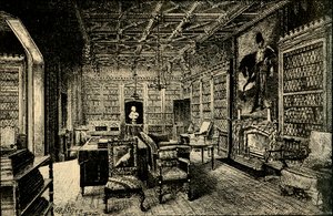 アボッツフォードの図書館、1882年。 作： Unbekannt