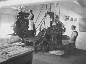 リノタイプ、1916 作： Unbekannt
