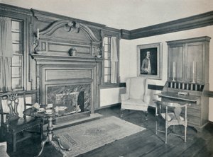フランシスコービン家のリビングルーム、イーデントン、1758年、1930年に建てられました。 作： Unbekannt