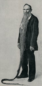 記録上最長のヒゲ、1896、1910 作： Unbekannt