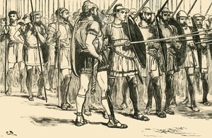 マケドニアのファランクス、1890年。 作： Unbekannt