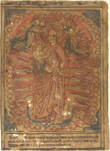 ロザリオのマドンナと子供、c。 1490年。 作： Unbekannt