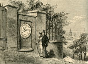 磁気時計、グリニッジ天文台、c1840、c1878。 作： Unbekannt