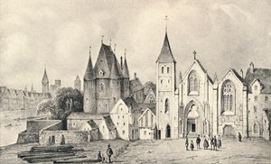 1540年、1915年のメゾンデュリウテナントと聖ランドリー教会 作： Unbekannt