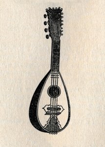 マンドリン、1895年。 作： Unbekannt