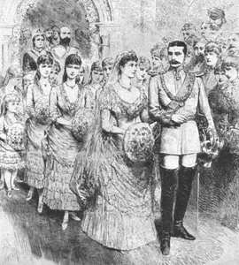 ベアトリス王女とベアトリスのヘンリー王子との結婚... 1885年、1901年。 作： Unbekannt