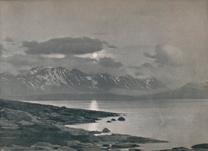 真夜中の太陽、1914年。 作： Unbekannt