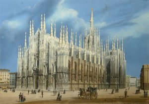 ミラノ大聖堂、1860年代 作： Unbekannt