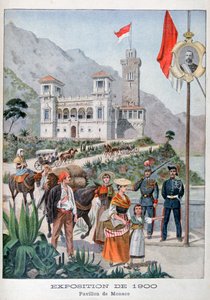 1900年の万国博覧会のモナコパビリオン、パリ、1900 作： Unbekannt