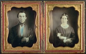 音楽教師とその妻c。 1850年代。 作： Unbekannt