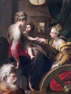「聖キャサリンの神秘的な結婚」、c1531-c1540 作： Unbekannt