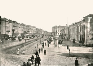 ネフスキープロスペクト、ロシア、サンクトペテルブルク、1895年。