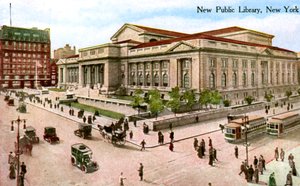 新しい公共図書館、ニューヨーク、アメリカ、1910 作： Unbekannt