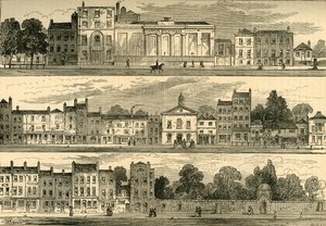 キャノンブリュワリーからハイドパークコーナー、1876年までの1820年のナイツブリッジのノースサイド。