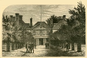 旧邸宅、裁判所から、1898年。 作： Unbekannt