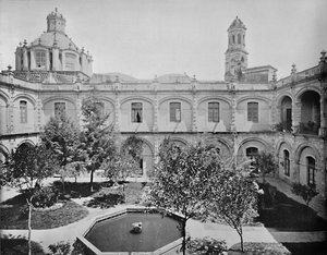 メキシコシティのオールドサンイポリト修道院、c1897。 作： Unbekannt