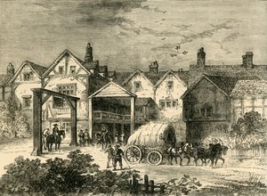 オールドタバードイン、17世紀、c1878。 作： Unbekannt