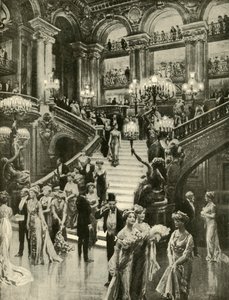パリのオペラ、1910年。 作： Unbekannt