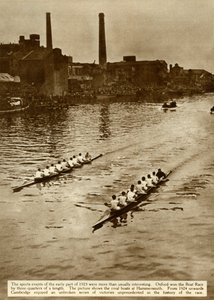 オックスフォードとケンブリッジのボートレース、ロンドン、1923年、1935年。 作： Unbekannt