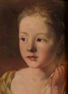 蝶を追う画家の娘、詳細、c1756、1937 作： Unbekannt