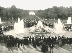 宮殿の噴水、ベルサイユ、フランス、1895年。 作： Unbekannt