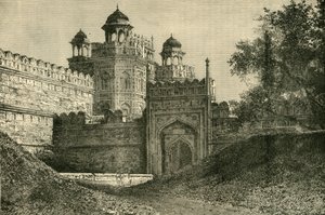 モーグル皇帝の宮殿、デリー、1890。 作： Unbekannt