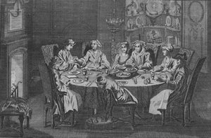 ポルトガルのユダヤ人の過越祭、c1730s。 作： Unbekannt