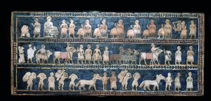イラク南部、ウルの旗の「平和」側、紀元前 2600 ～ 2400 年頃 作： Unbekannt